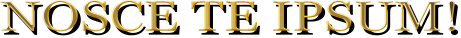 NOSCE TE IPSUM!